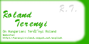 roland terenyi business card